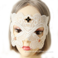 High Quality Item Retro Evil Eye Pendant White Lace Mask for Masquerade Ball